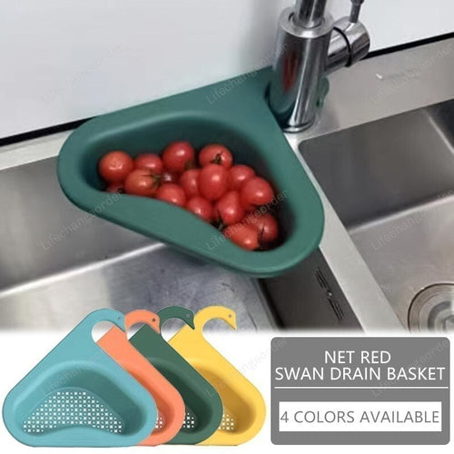 (Last Day Promotion - 50% OFF)Kitchen Sink Drain Basket Swan Drain Rack, Buy 3 Get 3 Free & Free Shipping